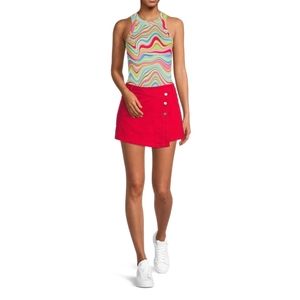 No Boundaries Red Skort